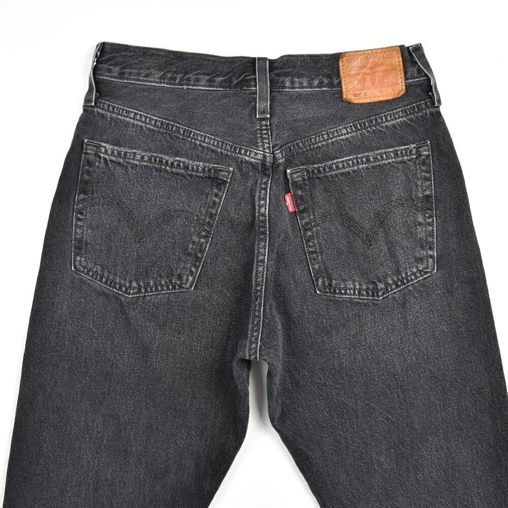 Levi's 501 Skinny Distressed Jeans Black Stick - 26 - Picture 2 of 11